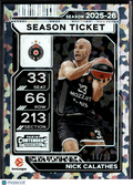 Nick Calathes 2026 Contenders EuroLeague Cracked Ice 10/25 Mozzart Bet Belgrade