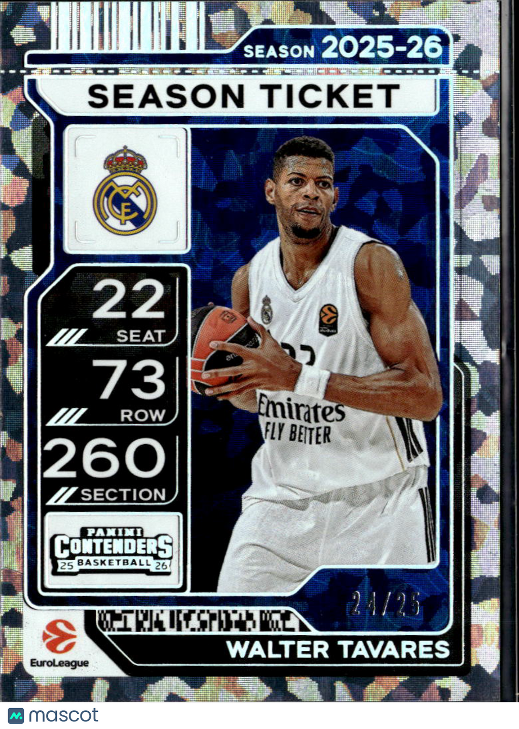 Walter Tavares 2026 Contenders EuroLeague Cracked Ice 24/25 Real Madrid