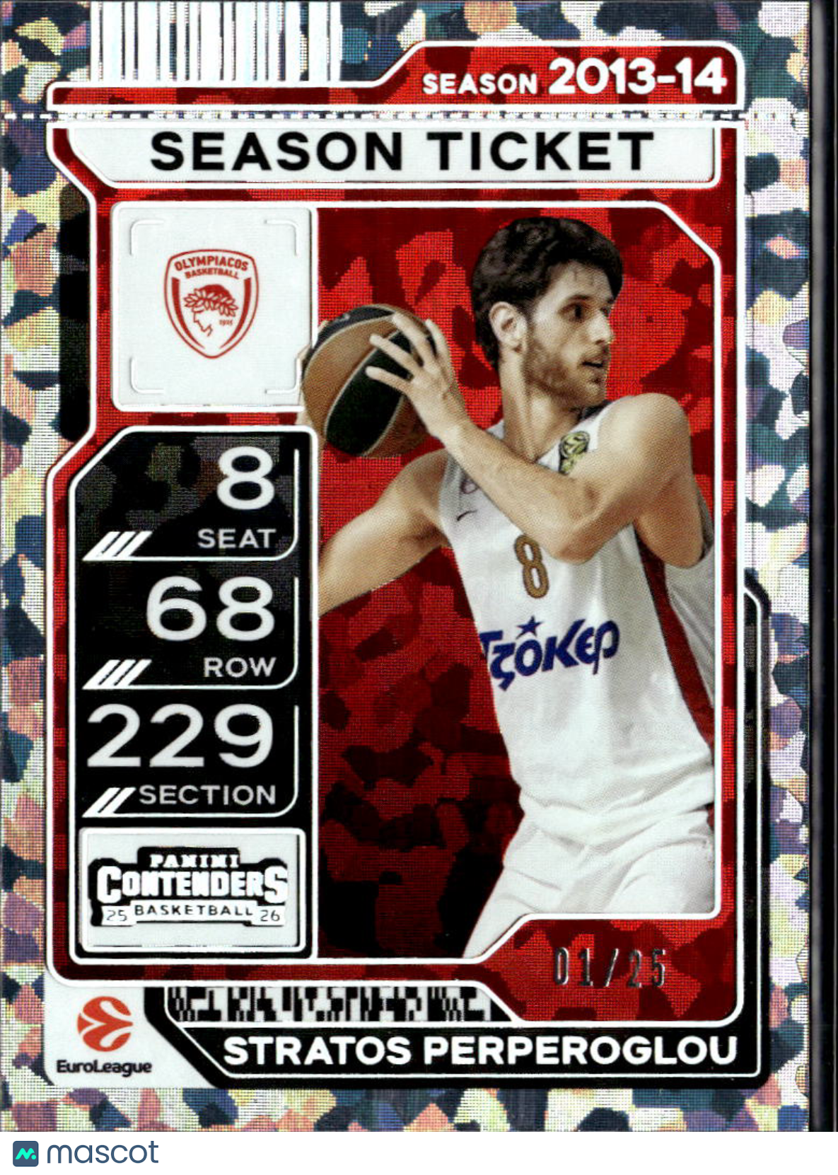 Stratos Perperoglou 2026 Contenders EuroLeague Cracked Ice 1/25 Olympiacos