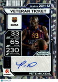 Pete Mickeal 2026 Contenders Auto Autograph Cracked Ice 10/25 FC Barcelona