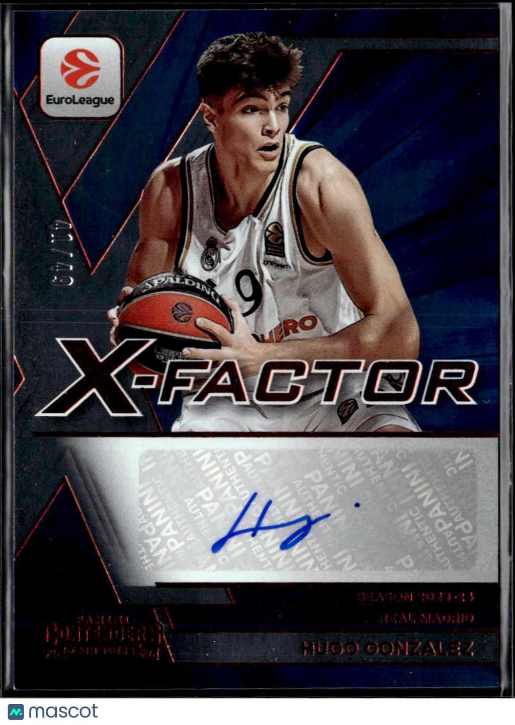 Hugo Gonzalez 2026 Contenders EuroLeague Auto Autograph RC 41/49 Celtics