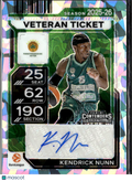 Kendrick Nunn 2026 Contenders EuroLeague Auto Autograph Ice /23 Panathinaikos BC