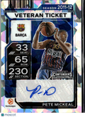 Pete Mickeal 2026 Contenders Auto Autograph Cracked Ice 8/23 FC Barcelona