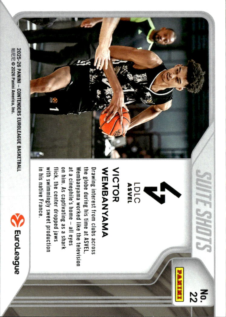 Victor Wembanyama 2026 Contenders Suite Shots 30/125 Spurs