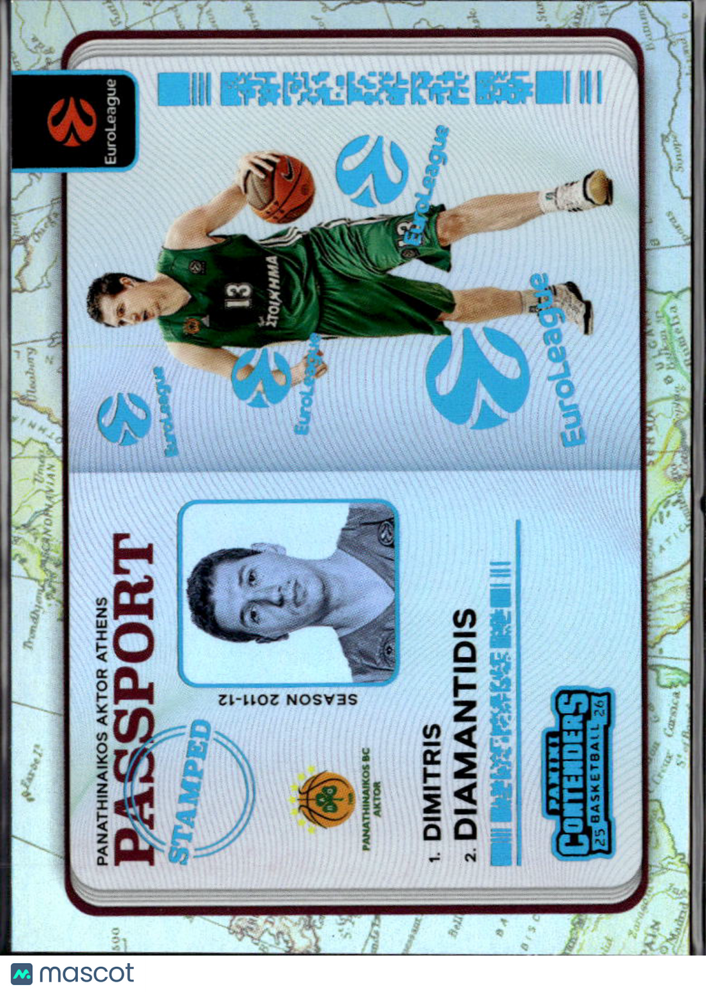 Dimitris Diamantidis 2026 Contenders EuroLeague Passport CASE HIT Aktor Athens