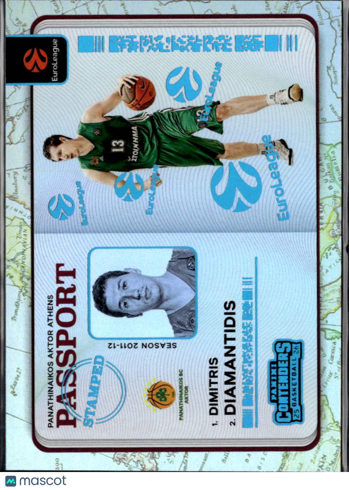 Dimitris Diamantidis 2026 Contenders EuroLeague Passport CASE HIT Aktor Athens