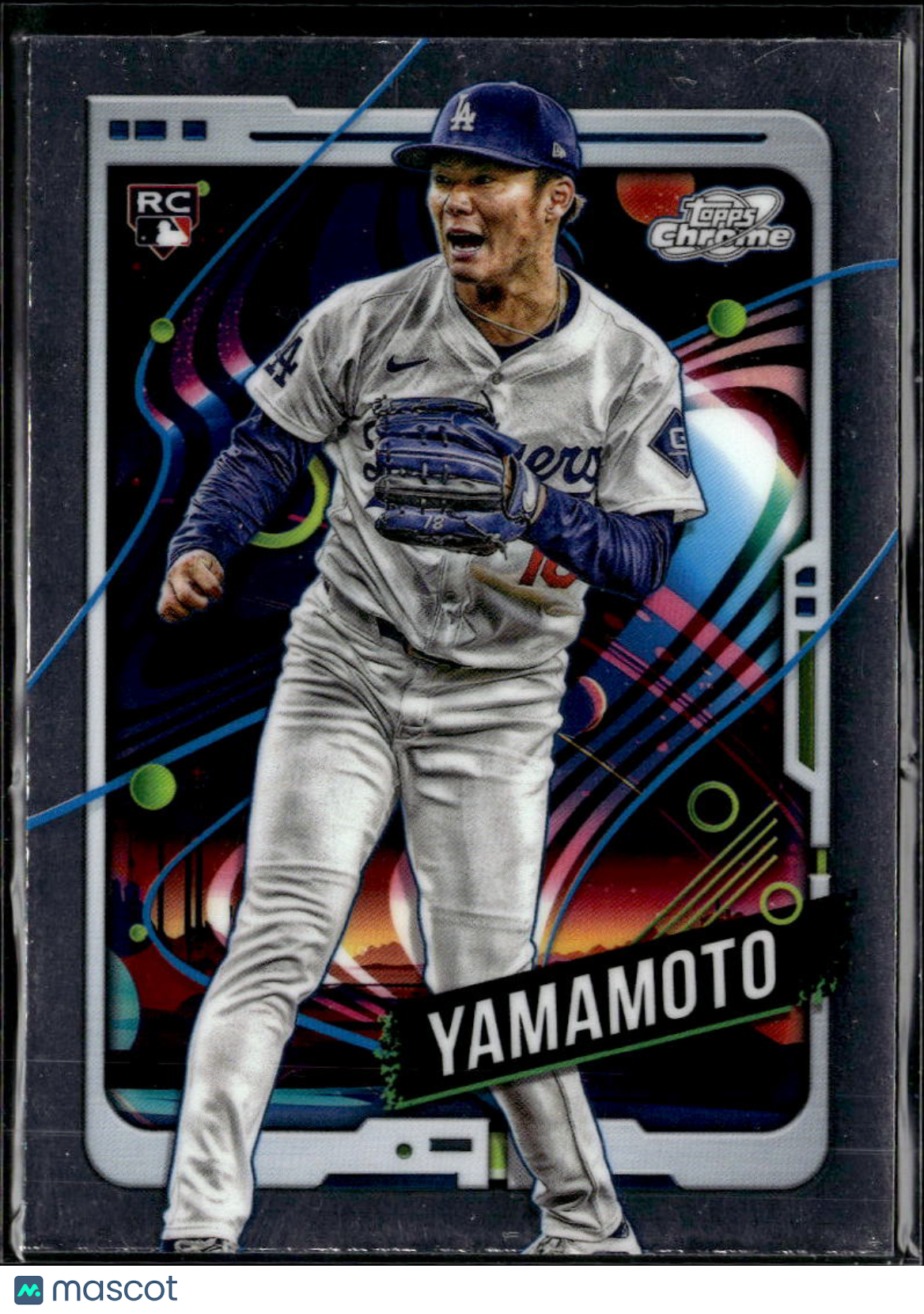 Yoshinobu Yamamoto 2024 Topps Chrome Cosmic Rookie RC Los Angeles Dodgers