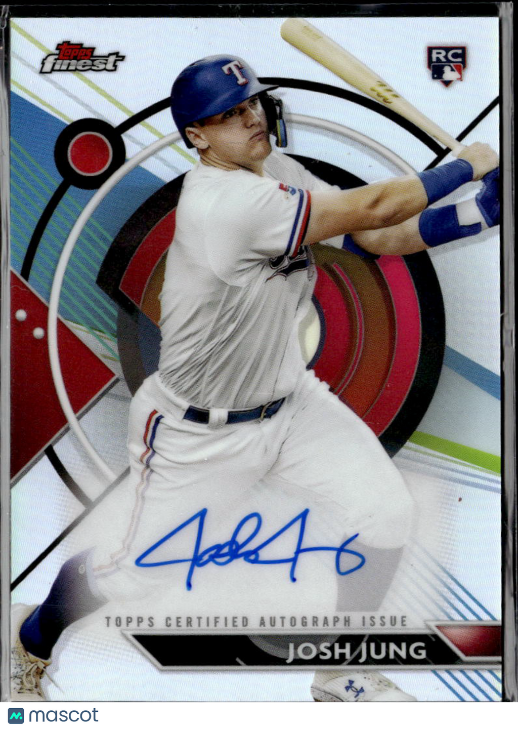 Josh Jung 2023 Topps Finest Auto Autograph Rookie RC Texas Rangers