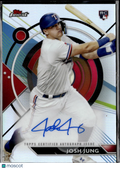 Josh Jung 2023 Topps Finest Auto Autograph Rookie RC Texas Rangers