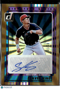 Seaver King 2025 Donruss Auto Autograph GOLD 1/10 Washington Nationals