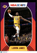 LeBron James 2020-21 NBA Hoops Red Parallel 57/75 Los Angeles Lakers