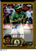 Esteury Ruiz 2023 Topps Chrome Auto Autograph RC GOLD 36/50 Oakland Athletics
