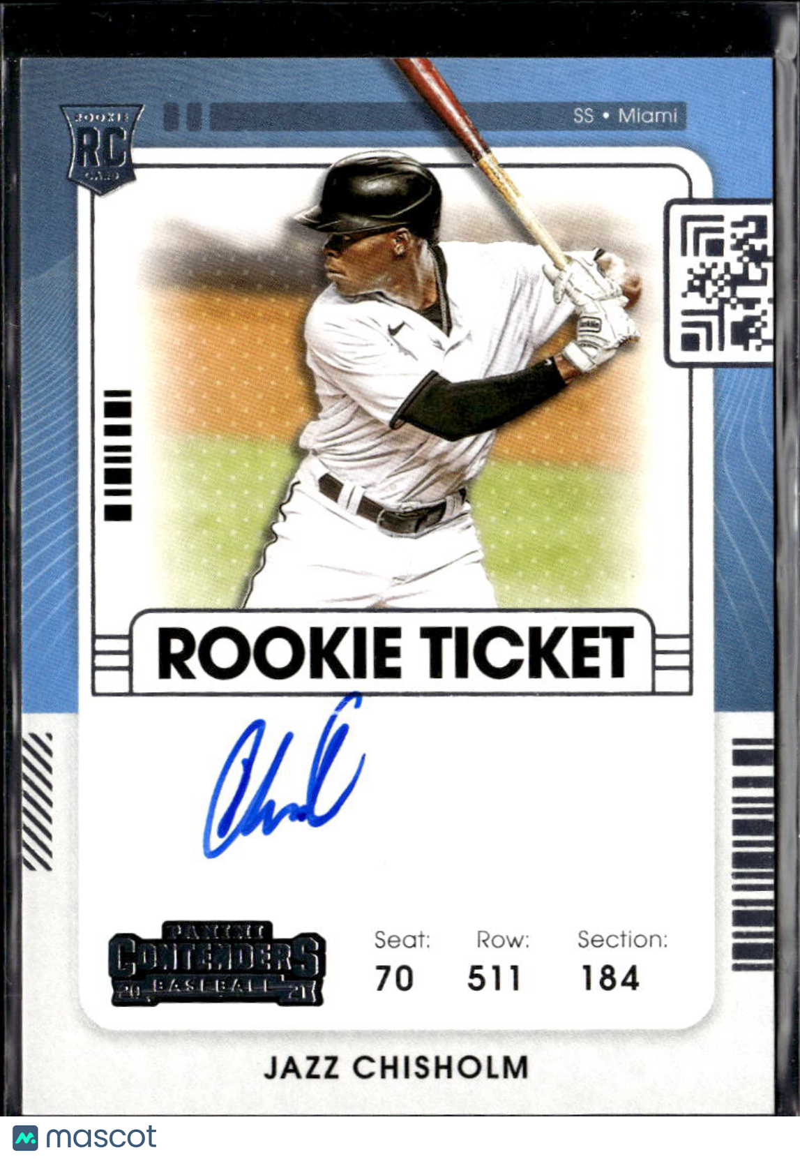 Jazz Chisholm 2021 Contenders Auto Autograph Rookie RC Miami Marlins