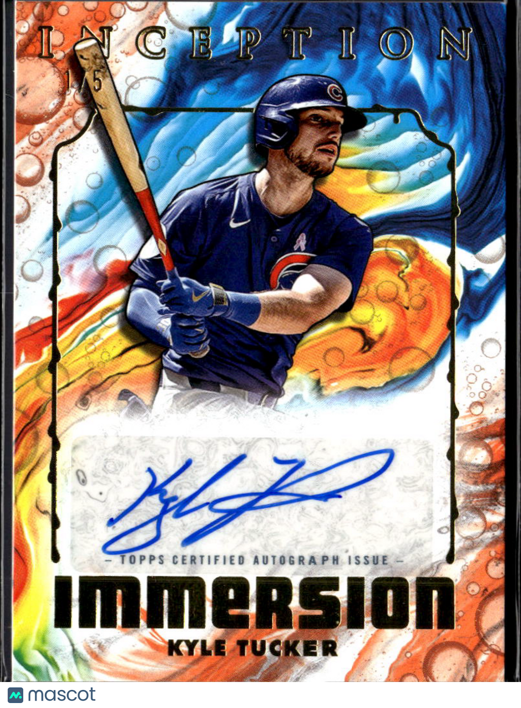 Kyle Tucker 2025 Topps Inception On Card Auto Autograph 1/5 Chicago Cubs