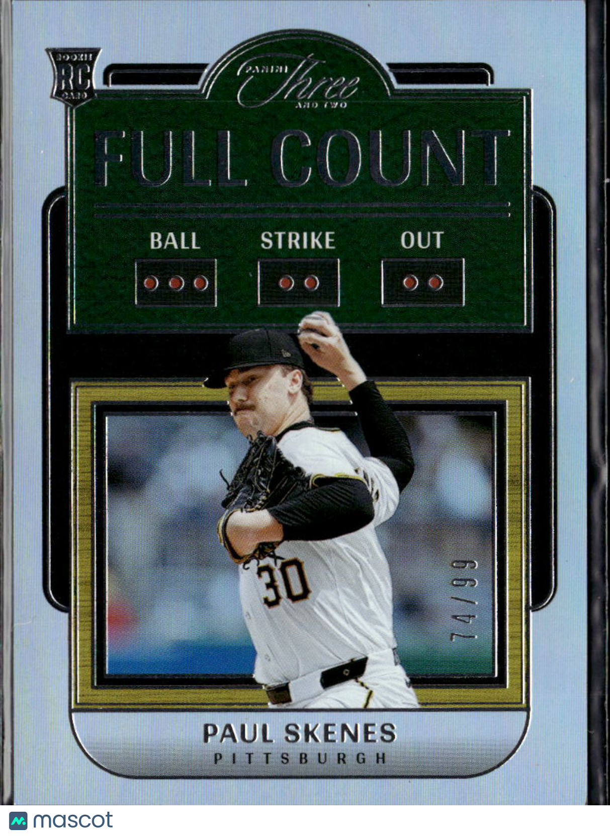 Paul Skenes 2024 Panini Three and Two Baseball RC /99 Pittsburgh Pirates