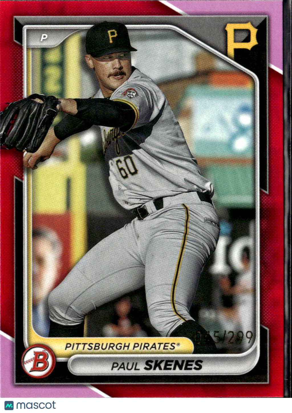 Paul Skenes 2024 Bowman Prospects Pink RC 45/299 Pittsburgh Pirates