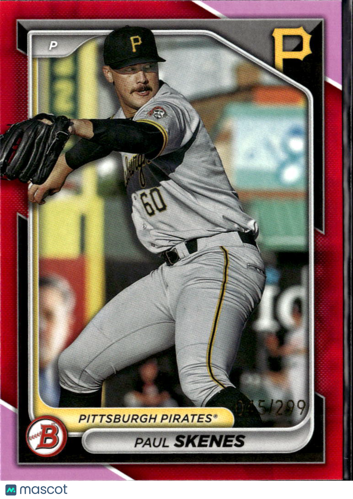 Paul Skenes 2024 Bowman Prospects Pink RC 45/299 Pittsburgh Pirates