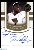 Juice Williams 2010 Press Pass Sideline GOLD Auto Autograph RC Illinois