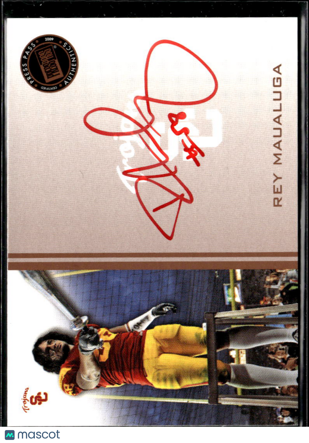 Rey Maualuga 2009 Press Pass Authentics Auto USC Trojans