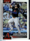 Gabriel Moreno 2026 Topps Chrome White Refractor 8/30 Arizona Diamondbacks