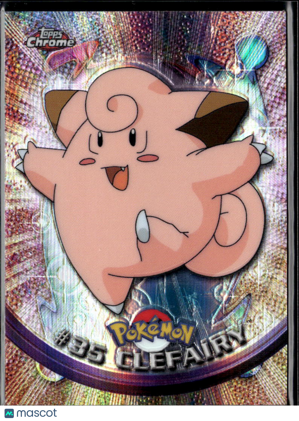 Clefairy 2000 Topps Chrome Pokemon Spectra Refractor #35