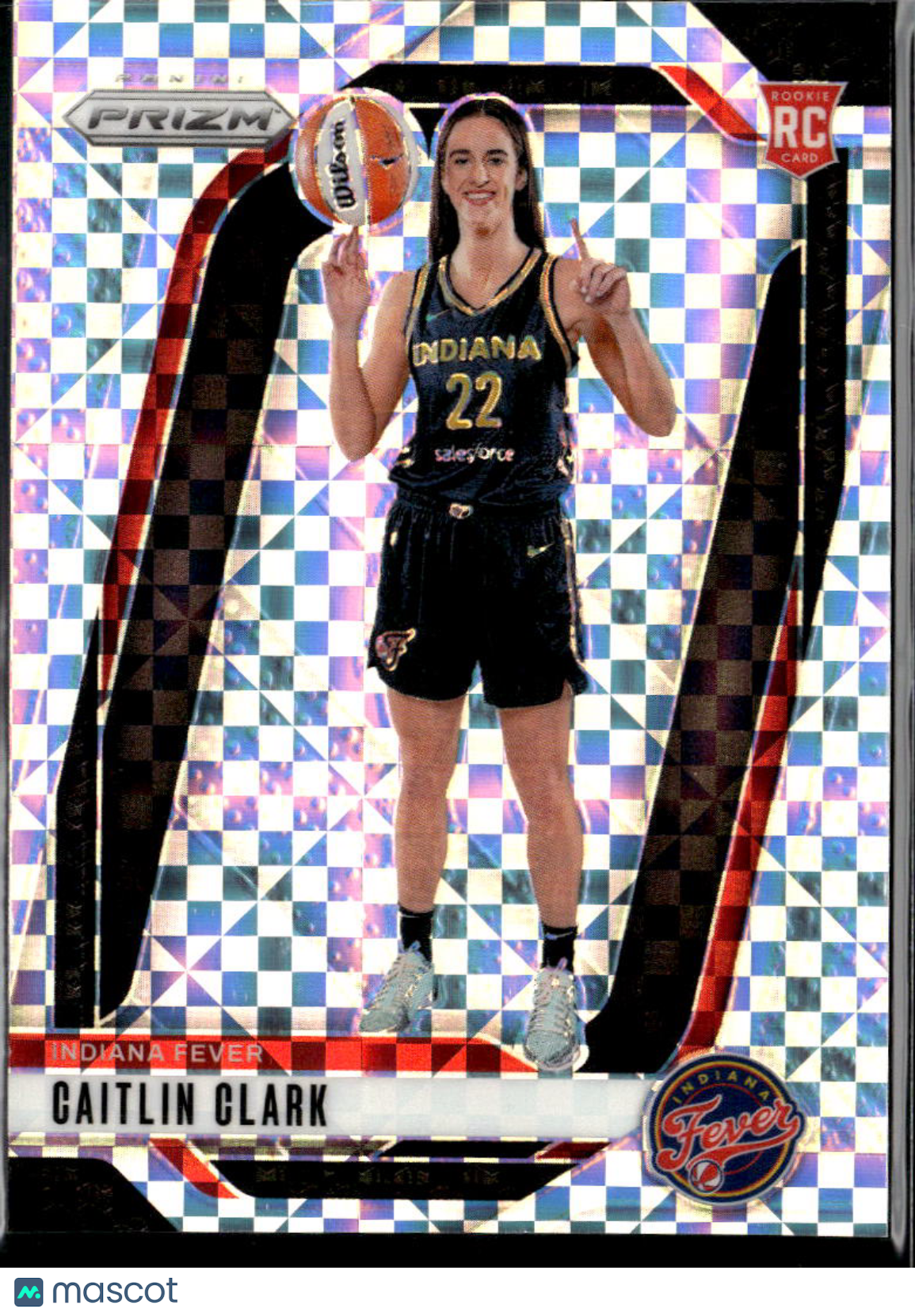 Caitlin Clark 2024 Prizm Checkerboard SSP Prizm Rookie RC #145 Indiana Fever