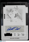 Dillon Stoner 2021 Contenders Black Printing Plate Auto Autograph 1/1 Raiders