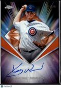 Kerry Wood 2026 Topps Chrome Auto Autograph Orange 7/25 Chicago Cubs