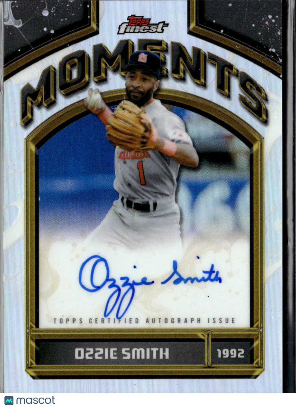 Ozzie Smith 2026 Topps Finest Moments Auto Autograph St. Louis Cardinals