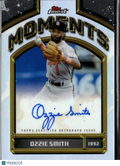Ozzie Smith 2026 Topps Finest Moments Auto Autograph St. Louis Cardinals