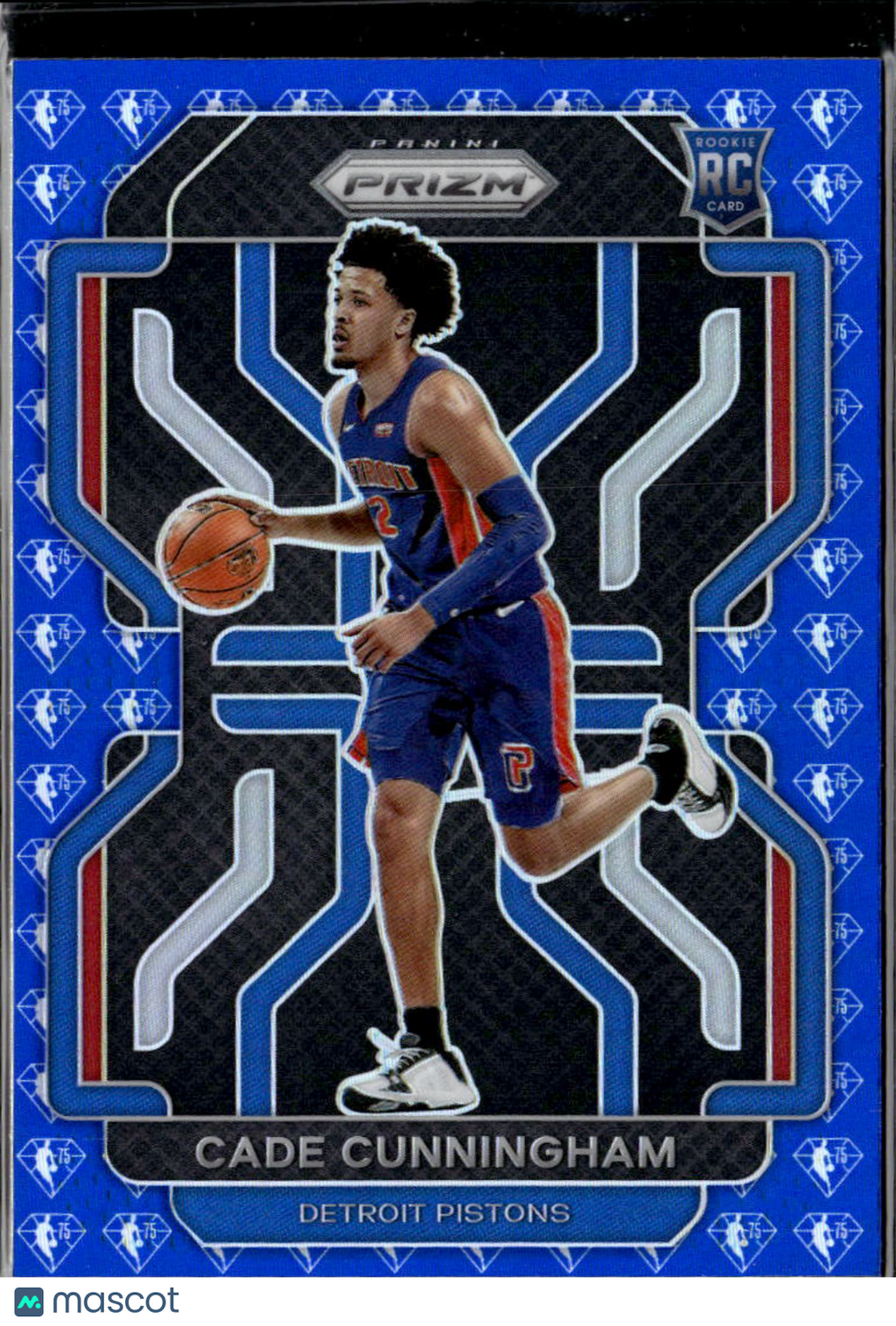 Cade Cunningham 2021 Prizm Blue 75th Anniversary Rookie RC Detroit Pistons
