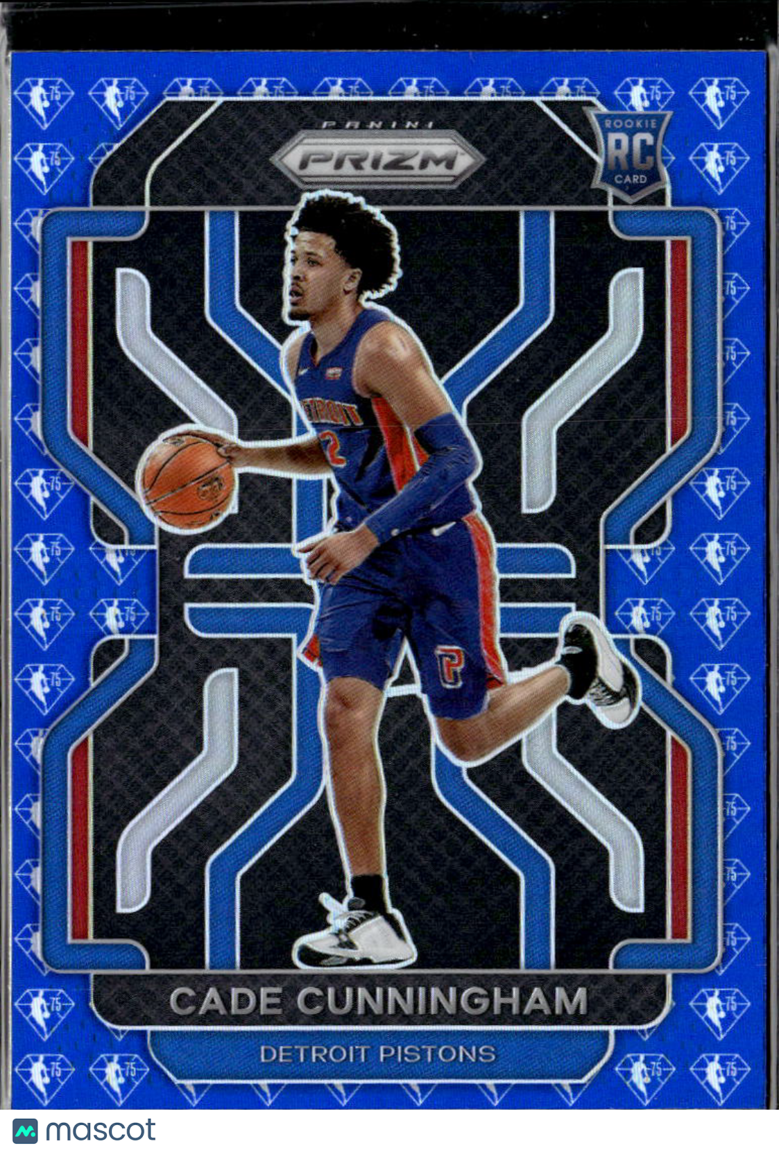 Cade Cunningham 2021 Prizm Blue 75th Anniversary Rookie RC Detroit Pistons