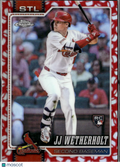 JJ Wetherholt 2026 Topps Chrome RC Seams Refractor Rookie St. Louis Cardinals