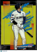 Shohei Ohtani 2026 Topps Finest Yellow Refractor 149/275 Los Angeles Dodgers