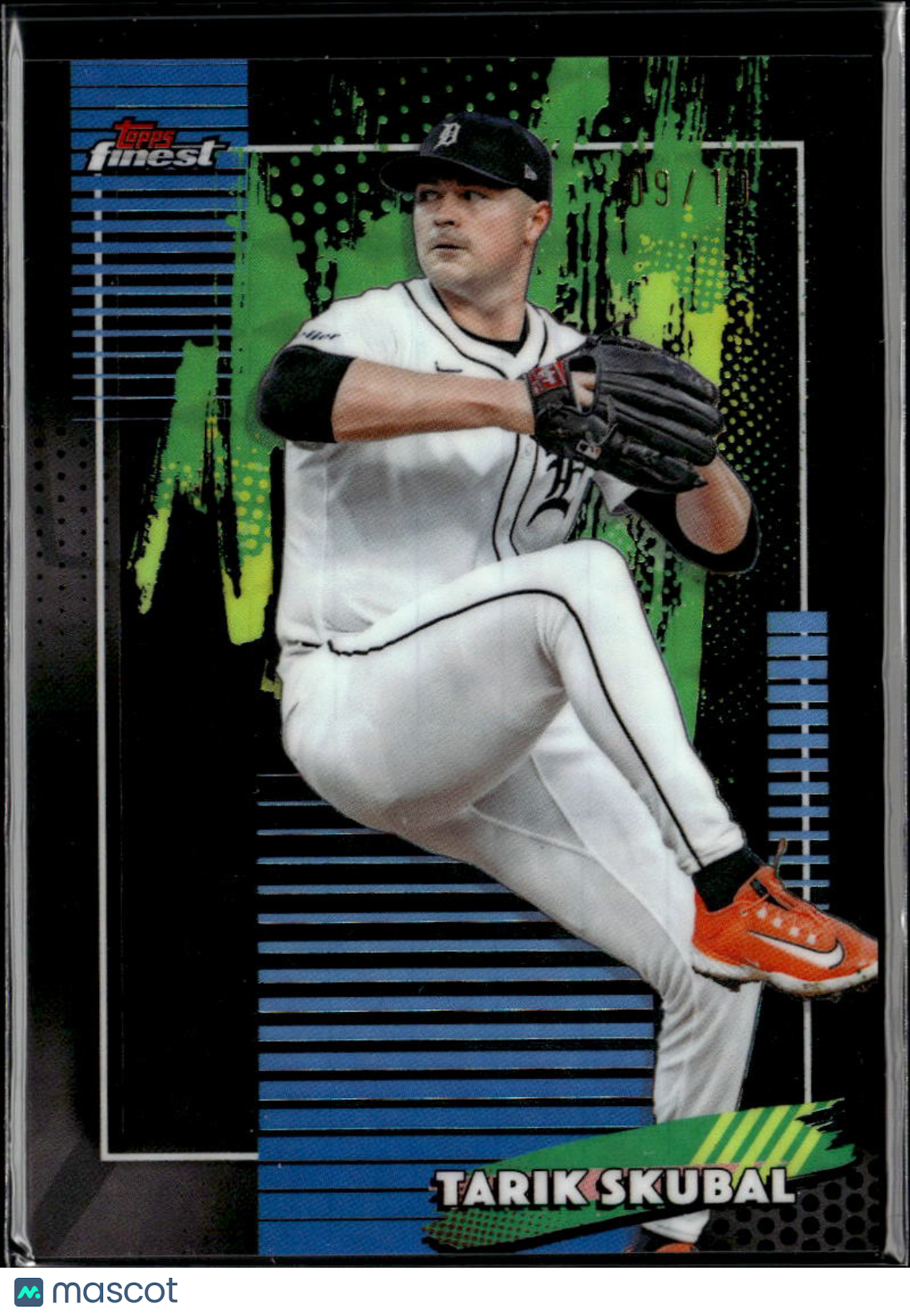 Tarik Skubal 2026 Topps Finest Black Refractor SSP 9/10 Detroit Tigers