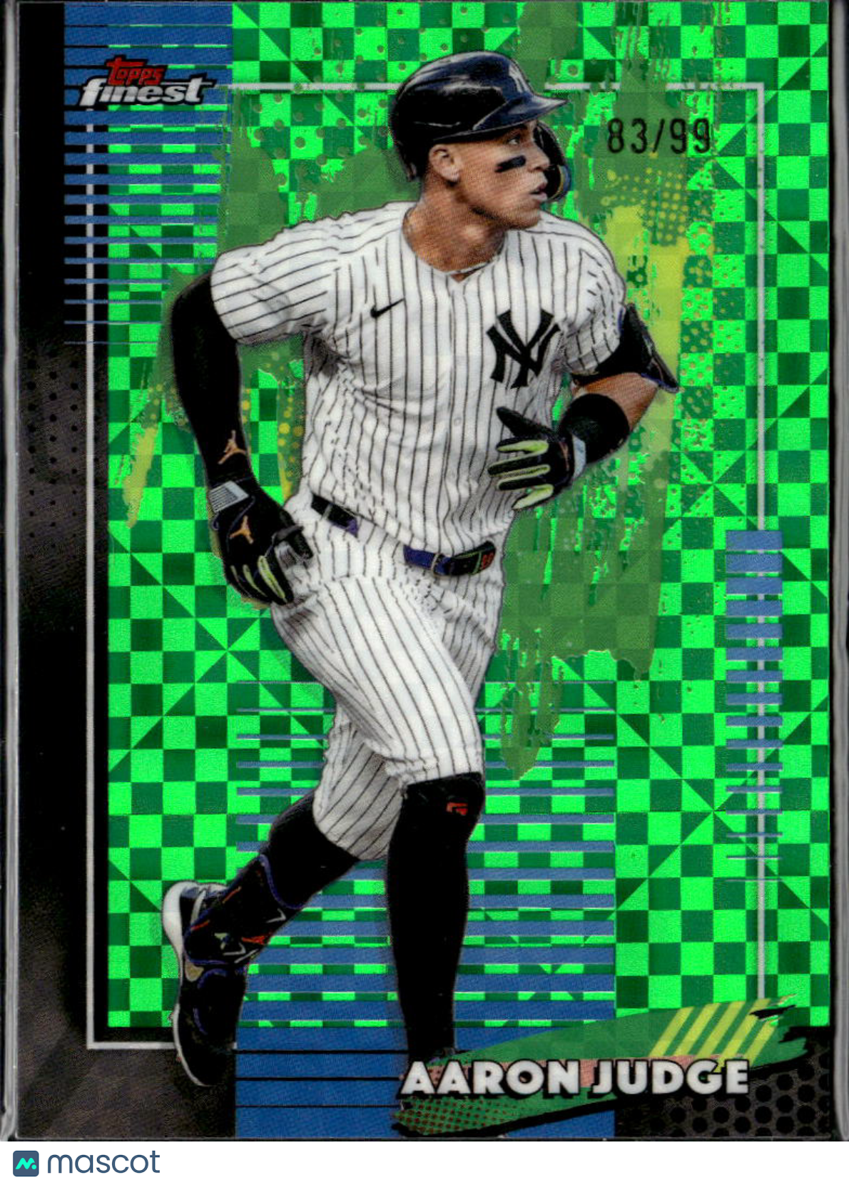 Aaron Judge 2026 Topps Finest Green Checkerboard /99 New York Yankees