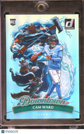 Cam Ward 2025 Donruss DOWNTOWN SSP CASE HIT Rookie RC Tennessee Titans