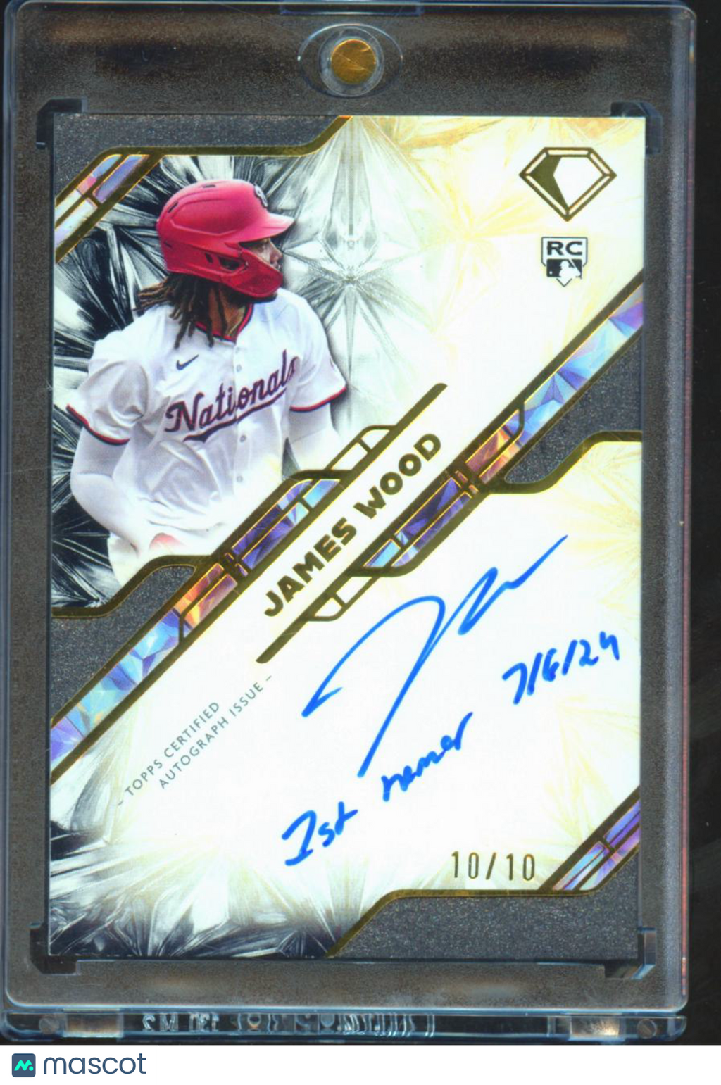 James Wood 2025 Diamond Icons Inscription Auto Autograph RC 10/10 Nationals