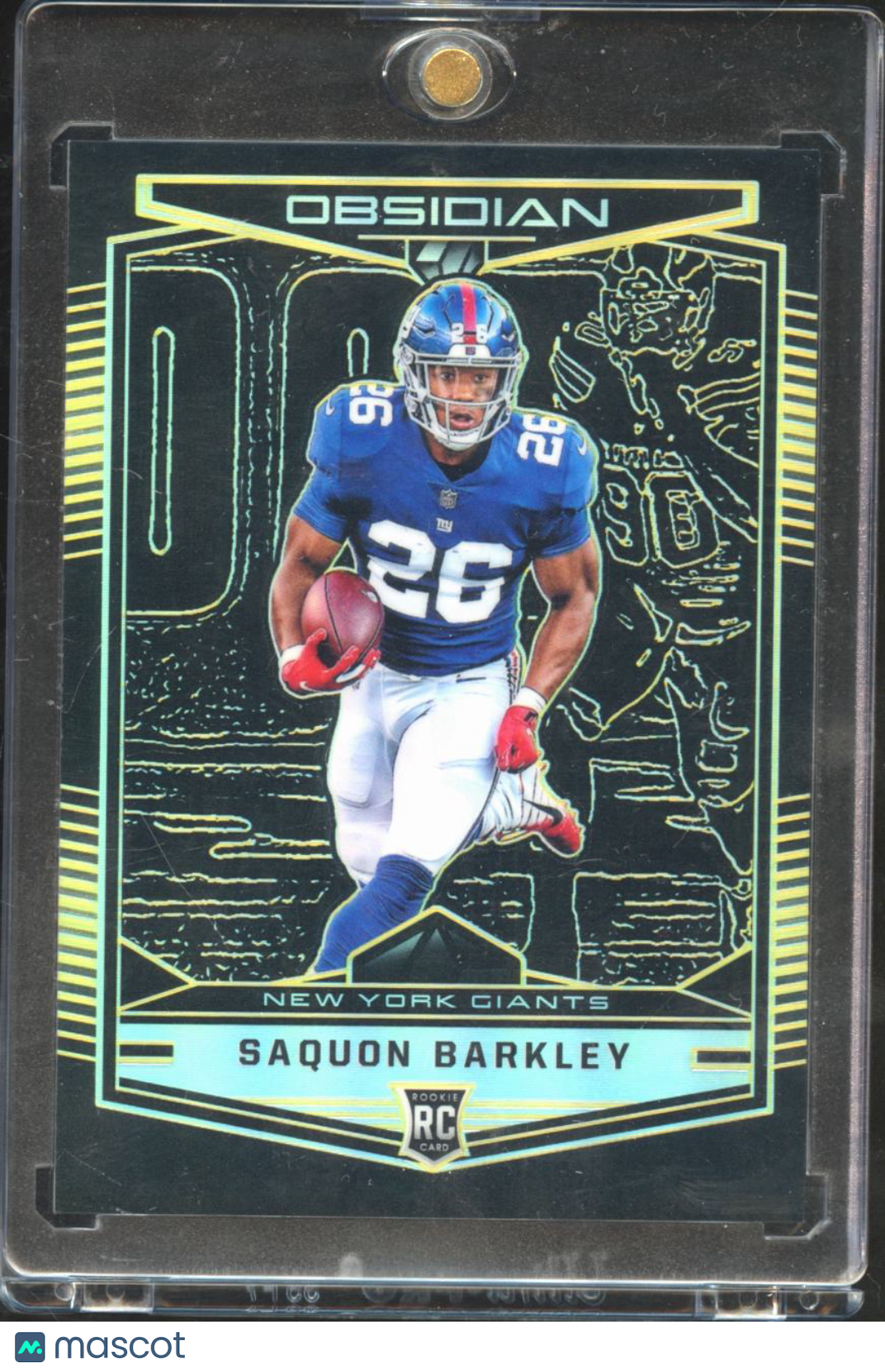 Saquon Barkley 2018 Obsidian Orange Rookie RC 34/50 New York Giants