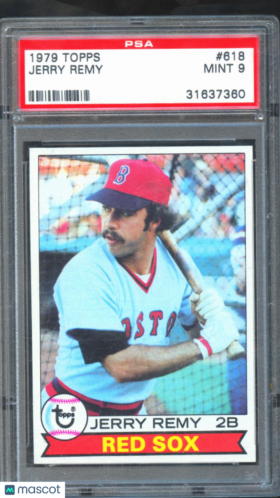 Jerry Remy 1979 Topps Baseball Card Boston Red Sox #618 PSA 9