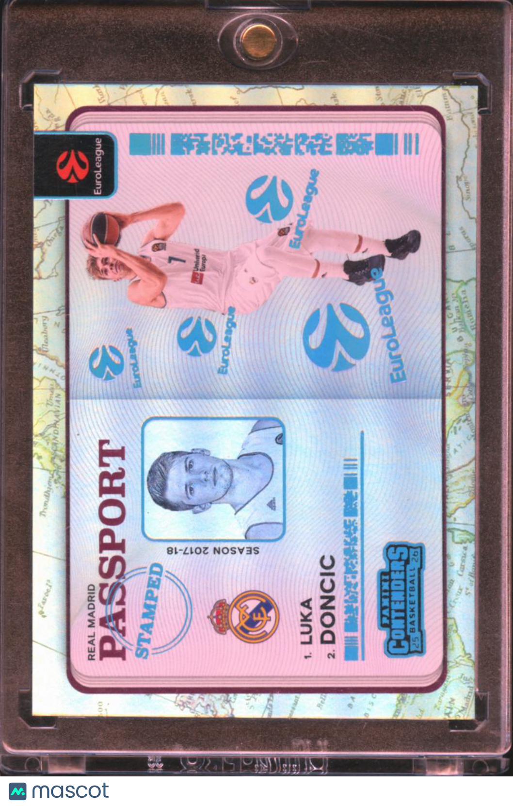 Luka Doncic 2025-26 Contenders EuroLeague Passport SSP CASE HIT Real Madrid