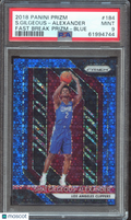 Shai Gilgeous-Alexander 2018-19 Prizm Fast Break Blue RC Thunder 104/175 PSA 9