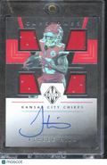 Tyreek Hill 2019 Majestic Capstones Auto Autograph Game Worn Patch /35 KC Chiefs