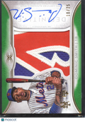 Dominic Smith 2018 Topps Definitive Auto Autograph Game Worn Logo Patch /25 Mets