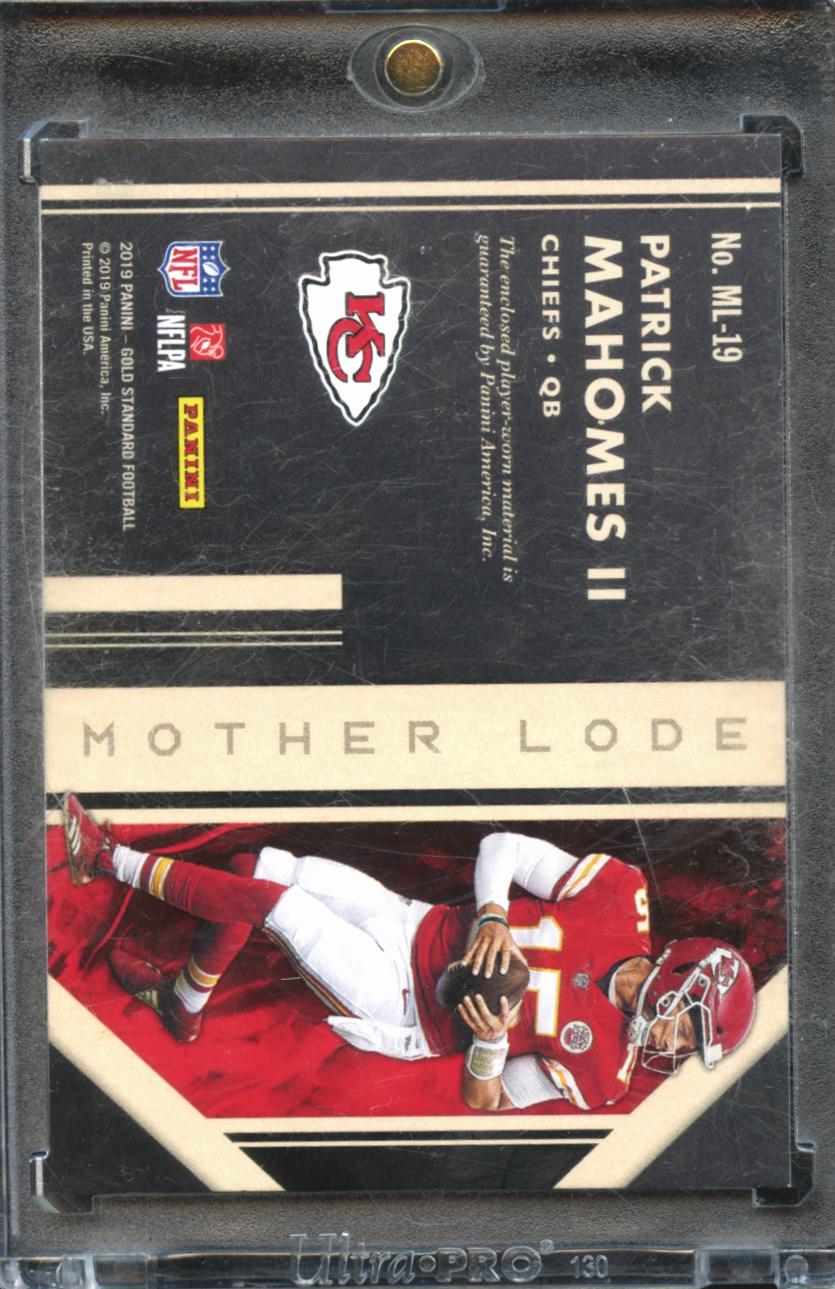 Patrick Mahomes II 2019 Gold Standard Mother Lode Patch 21/149 KC Chiefs