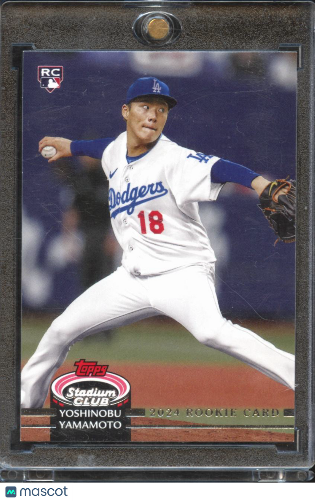 Yoshinobu Yamamoto 2024 Topps Stadium Club RC Design Variation SSP Dodgers