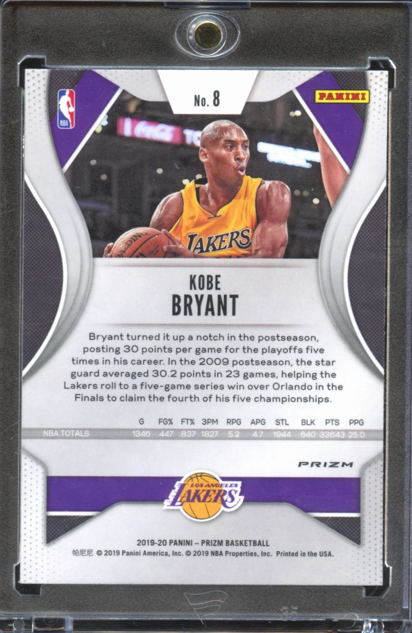 Kobe Bryant 2019-20 Prizm Orange Ice Prizm #8 Los Angeles Lakers