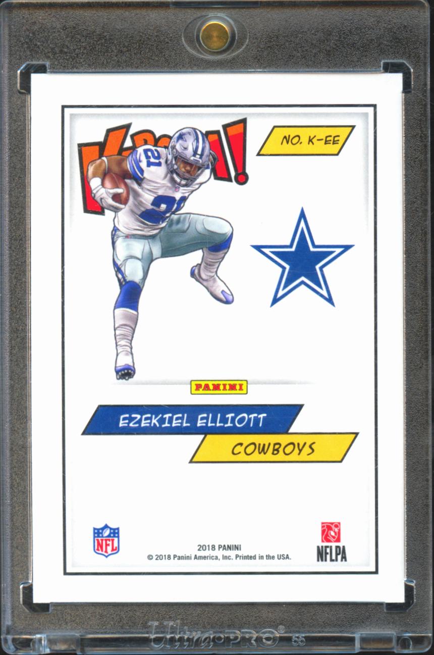 Ezekiel Elliott 2018 KABOOM SSP CASE HIT Dallas Cowboys