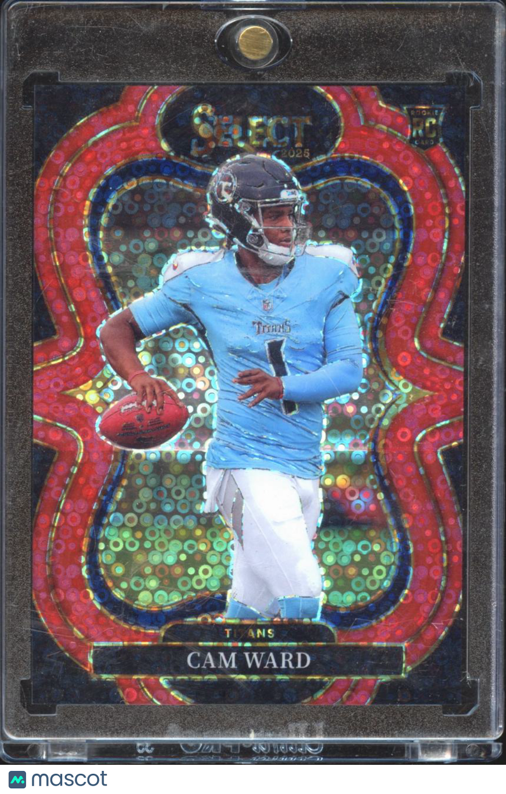 Cam Ward 2025 Select Suite Level Red Disco RC Rookie 18/49 Tennessee Titans