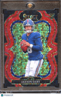 Jaxson Dart 2025 Select Suite Level RC Red Disco Prizm 18/49 New York Giants